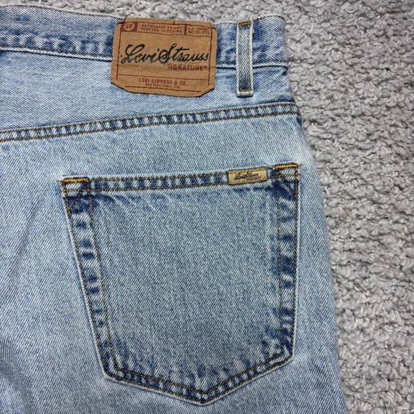 Vintage Levis Mens 36 Light Wash Regular Fit Baggy Cotton Work Utility Casual - Picture 3 of 4
